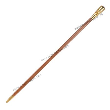 Military Brown Pace Stick Gold Fittings