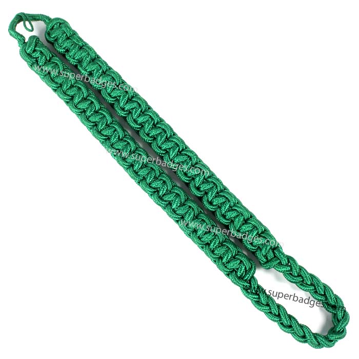 Army Kelly Green Shoulder Cord - Super Badge Works Army Kelly Green Shoulder Cord - Super Badge Works