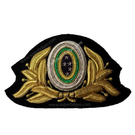 Gold Bullion Wire Cap Badge